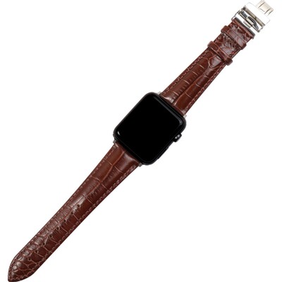 星图iwatch牛皮鳄鱼纹手表带