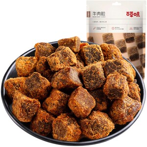 98.1元包邮 百草味 原切牛肉干 50g*13件