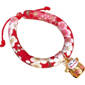 和风猫项圈带铃铛宠物猫咪狗狗脖子饰品小型幼犬幼猫泰迪可爱用品