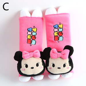 卡通安全带毛绒护肩套儿童座椅防勒保护肩带舒适汽车防护内饰装饰