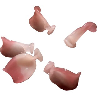 手工DIY灯火琉璃老料器仿玉石花瓣复古发簪汉服头饰插花迎春樱花