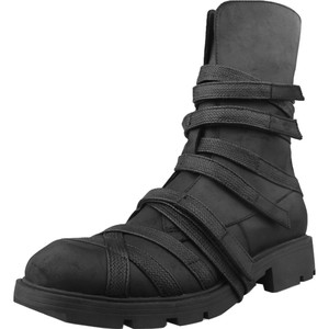 奈瑟个性朋克马丁靴男潮靴子欧美高筒靴男靴男士皮靴时尚长筒靴