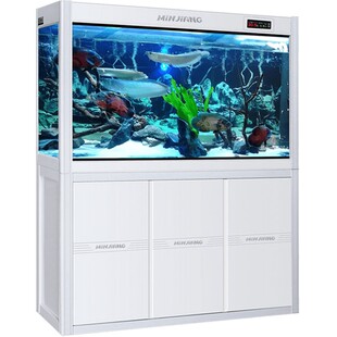 闽江鱼缸水族箱中型客厅玻璃大型金鱼缸小型家用生态长方形免换水