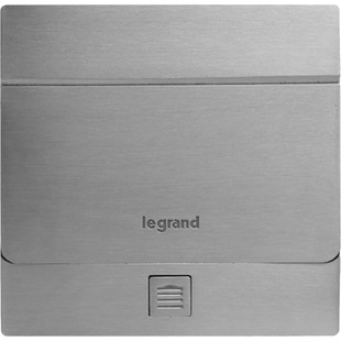 罗格朗液压缓冲式不锈钢二位网络电脑宽带地插地面防水家用插座