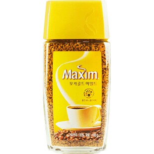 韩国进口maxim麦馨黑咖啡无蔗糖0脂冻干咖啡粉学生提神瓶装正品