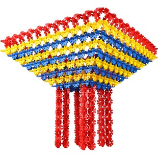 加厚桶装雪花片中号儿童益智拼插积木幼儿园玩具3-6周岁男孩女孩