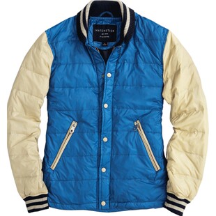 match麻吉轻薄羽绒服男短款青年冬季男士休闲翻领外套潮男Y5514A