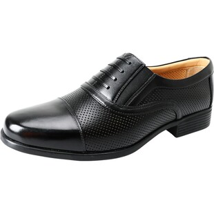 3515强人夏季真皮皮鞋男透气网眼商务正装皮凉鞋尖头英伦皮鞋男鞋