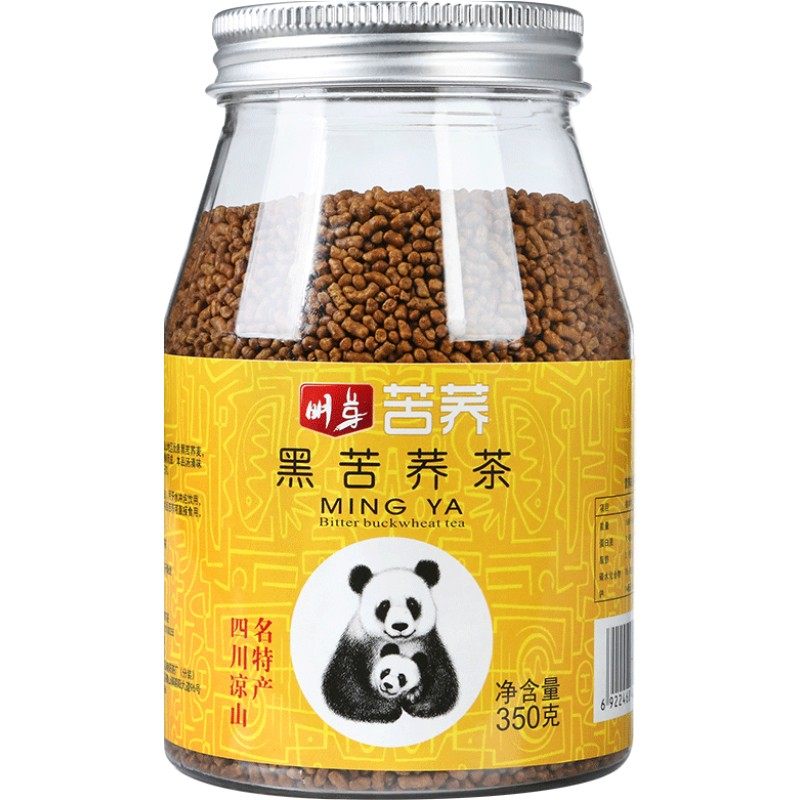 苦荞茶 四川大凉山特产级 黑苦荞茶正品 荞麦茶原味麦香大麦罐装