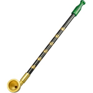 艾宝烟枪老式旱烟袋锅子绿玛瑙烟嘴实木烟杆便携式男士烟斗烟具