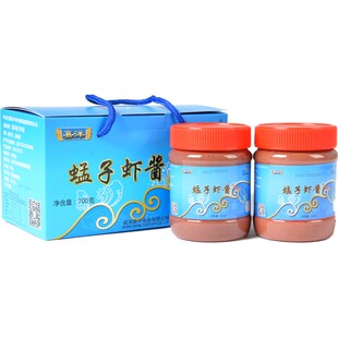 正宗嘉洋山东威海特产蠓子虾酱海鲜酱蜢子虾酱350克*2瓶猛子虾酱