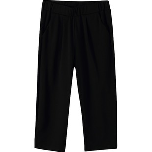 LT大码2025春夏运动七分新款哈伦裤女修身显瘦胖mm九分裤高腰薄款