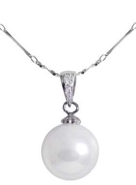 梦克拉贝珠吊坠 珍惜 14MM贝珠项链 项坠简约