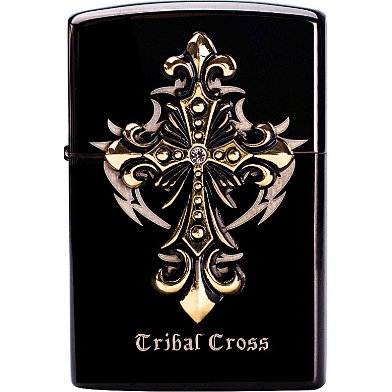 佐罗煤油打火机 古银黑冰天使十字架防风创意奇特火机定制礼品男