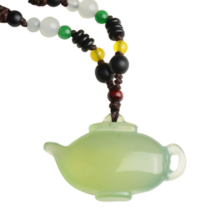 天然玉石吊坠 岫玉吊坠 把把胡 把把壶 打麻将吊坠 岫玉壶 包邮