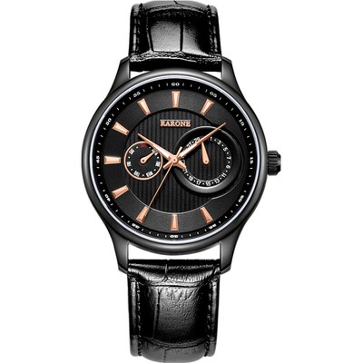 雷诺男士石英商务手表