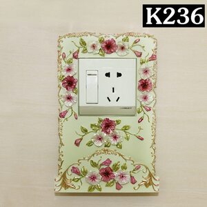 家用开关贴装饰墙贴北欧高档插座保护套创意开关装饰框简约开关套