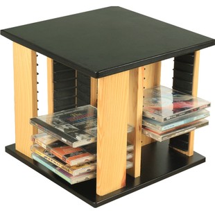 巨阳CD架桌面CD架旋转CD架碟片架光盘收纳包架CD收藏储物盒