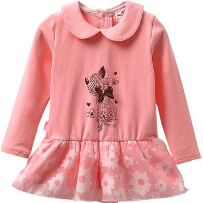 小数点女童长袖上衣网纱公主童装