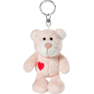 德国NICI白色小熊钥匙扣毛绒钥匙可爱包挂件玩具包包挂饰玩偶玩具