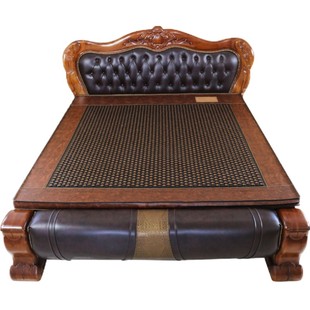 玉盛源玉石锗石托玛琳加热麦饭石黑绿双温控药王石砭加厚能量床垫