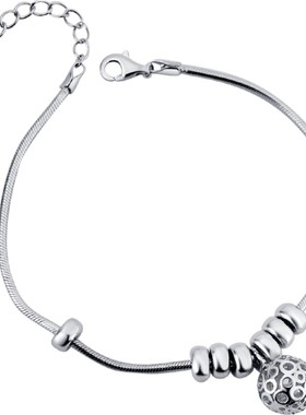 茗琳琉璃球风格s925银女送女朋友