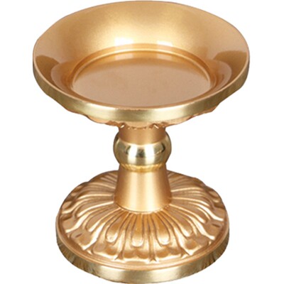 铜莲花灯家用佛前一对摆件烛台