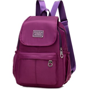 驰豹牛津布双肩包女轻便大容量帆布小背包旅行包尼龙防水休闲百搭