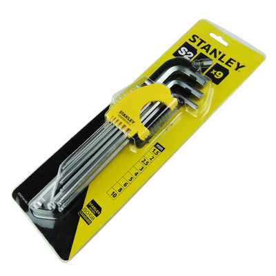 史丹利9件公制加长球头内六角扳手
