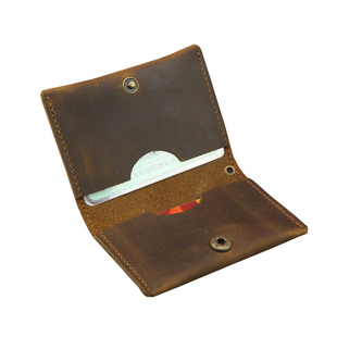 牛皮迷你小卡包手工疯马皮 多卡位证件驾照包复古男士大容量新款