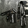 Black Supreme Bear Card Holder Lanyard