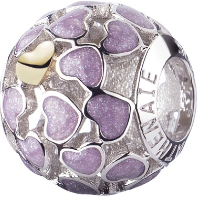 紫色925银手链礼物珠子