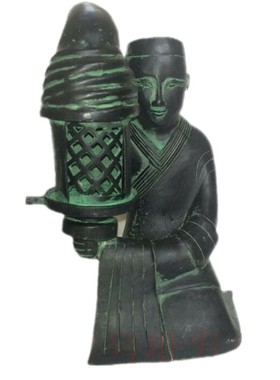 仿古风书桌装饰品人物长信宫灯