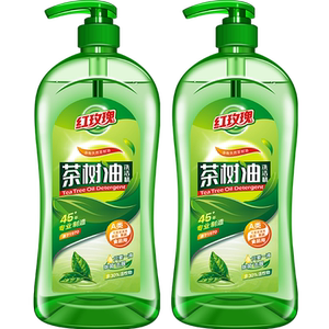 红玫瑰茶树油快速去油渍洗洁精2瓶