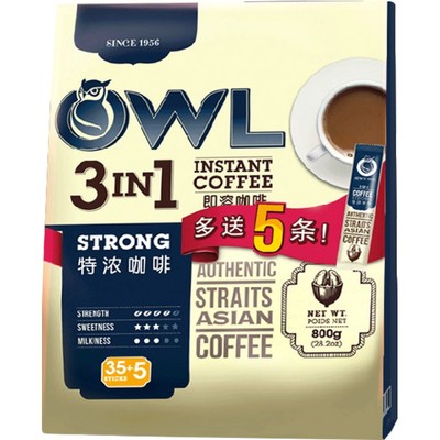 OWL特浓三合一条装正品咖啡粉