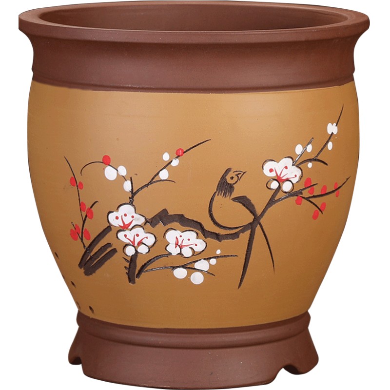 家用兰花盆透气紫砂特惠清仓
