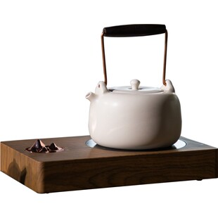 苏打白釉陶壶煮水壶煮茶壶功夫茶壶耐高温茶具 三界电陶炉茶炉