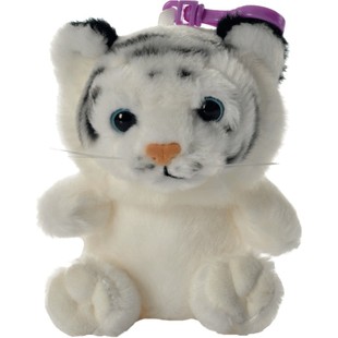 乐比优 白虎背包挂饰小老虎挂件白老虎零钱包创意女生背包饰品