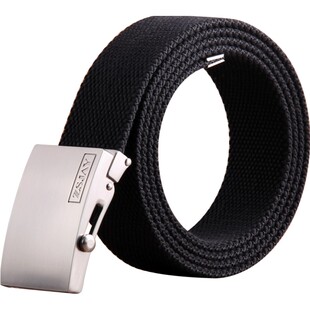 战术鸟(滚轴扣头)帆布腰带男布料皮带自动平滑休闲军牛仔裤腰带