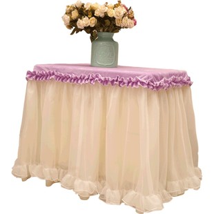 好梦连连床头柜罩 床头柜盖布套子防尘罩奶油玫瑰配件