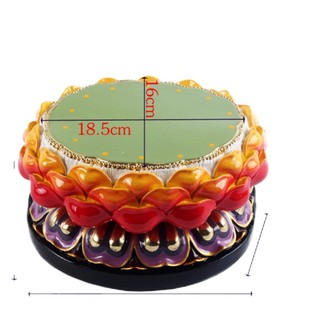佛像底座 莲花底座 圆形椭圆形佛座 家居供奉摆件 观音佛祖底座