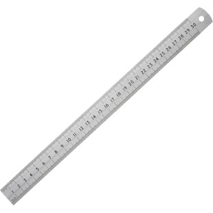 史丹利钢直尺不锈钢工业级尺子双面公英制加厚铁尺板尺15/30/60cm