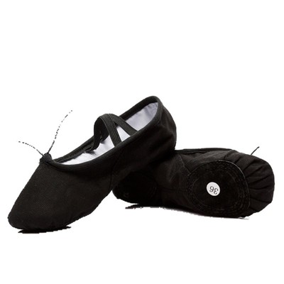 儿童帆布芭蕾舞鞋软底