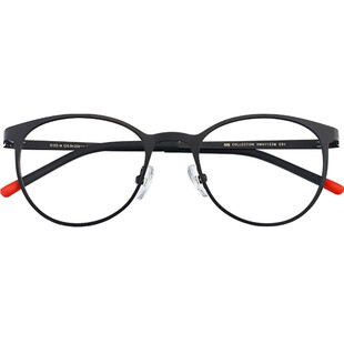 HAN汉韩版复古平光镜配近视眼镜框女眼镜架男全框金属眼睛框41123