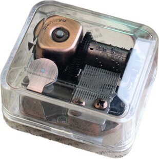 透明八音盒创意迷你发条音乐盒潘多拉之心男生日礼物送儿童节女友