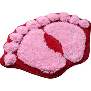 大脚丫吸水地垫卫生间门垫浴室防滑垫卫浴进门脚垫子可爱卧室家用