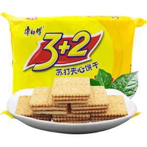 康师傅3+2苏打夹心香浓奶油味375g*1袋营养零食网红小吃休闲