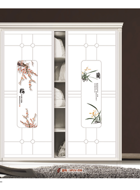 衣柜门推拉门移门雕刻彩绘门卡通儿童定做衣柜门推拉门