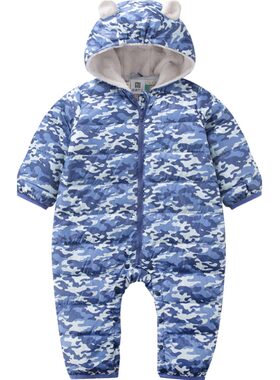 拉比羽绒服新生儿男女宝宝哈衣
