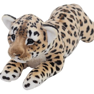 老虎公仔玩偶毛绒玩具豹子雪豹可爱小动物狮子金钱豹生肖虎娃娃